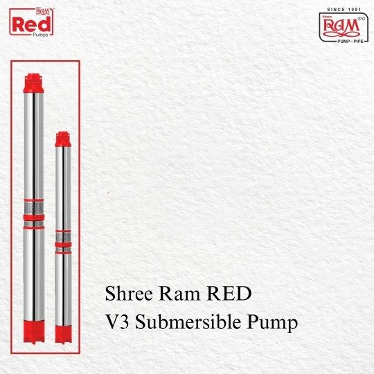V3 RED Submersible Pump 0.50 HP X 10 Stg Single Ø
